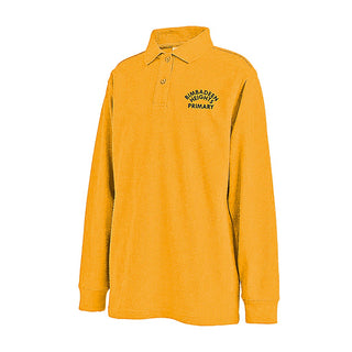 Long Sleeve Polo Shirt - Gold