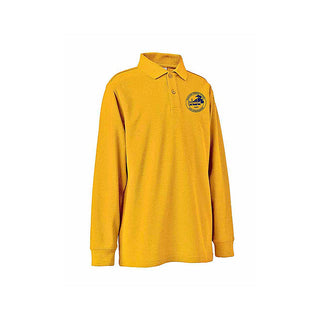 Long Sleeve Polo Shirt - Gold