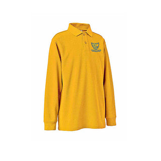 Long Sleeve Polo Shirt - Gold - SALE PRICE