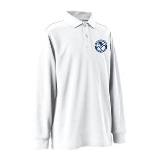 Long Sleeve Polo - White