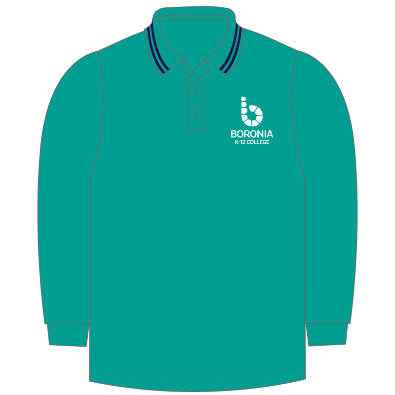 K-6 Long Sleeve Polo Shirt**