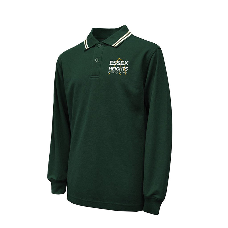 Long Sleeve Polo Shirt - Green