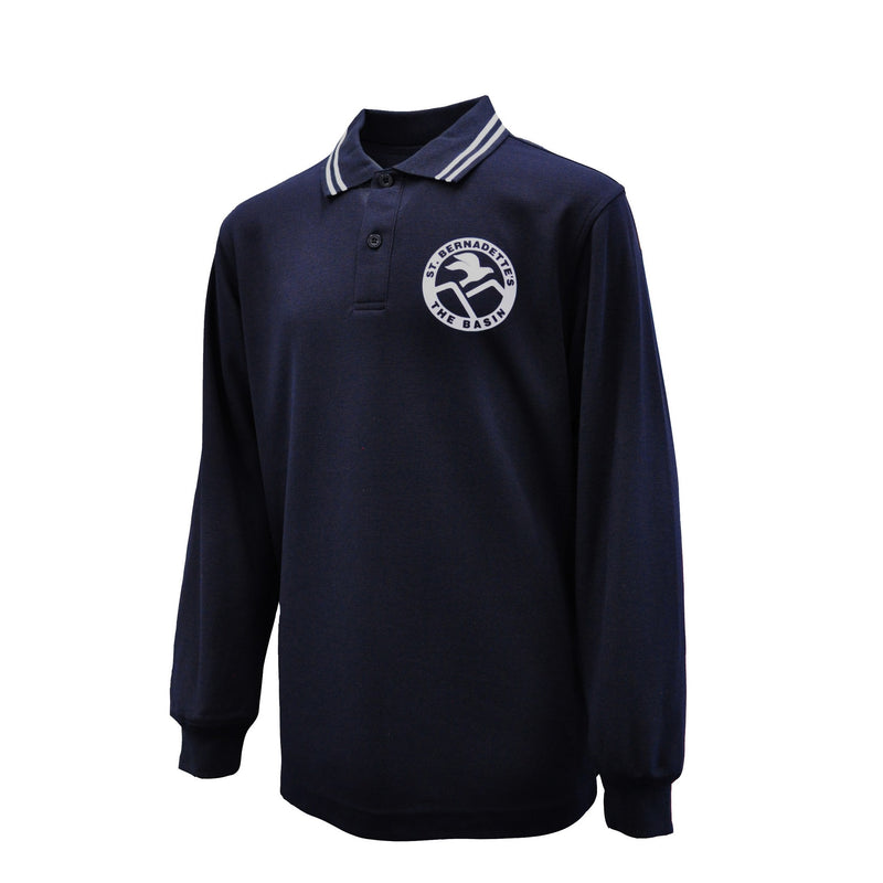 长袖 Polo 衫（海军蓝）