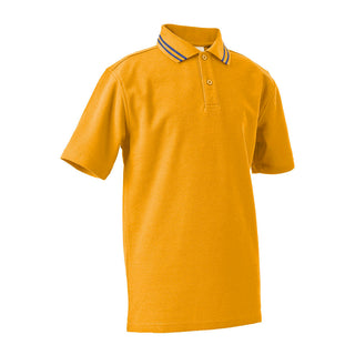 Short Sleeve Polo Shirt with Striped Collar CHILD - JERVIS